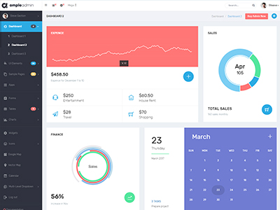 Ample Admin - is a responsive admin template
